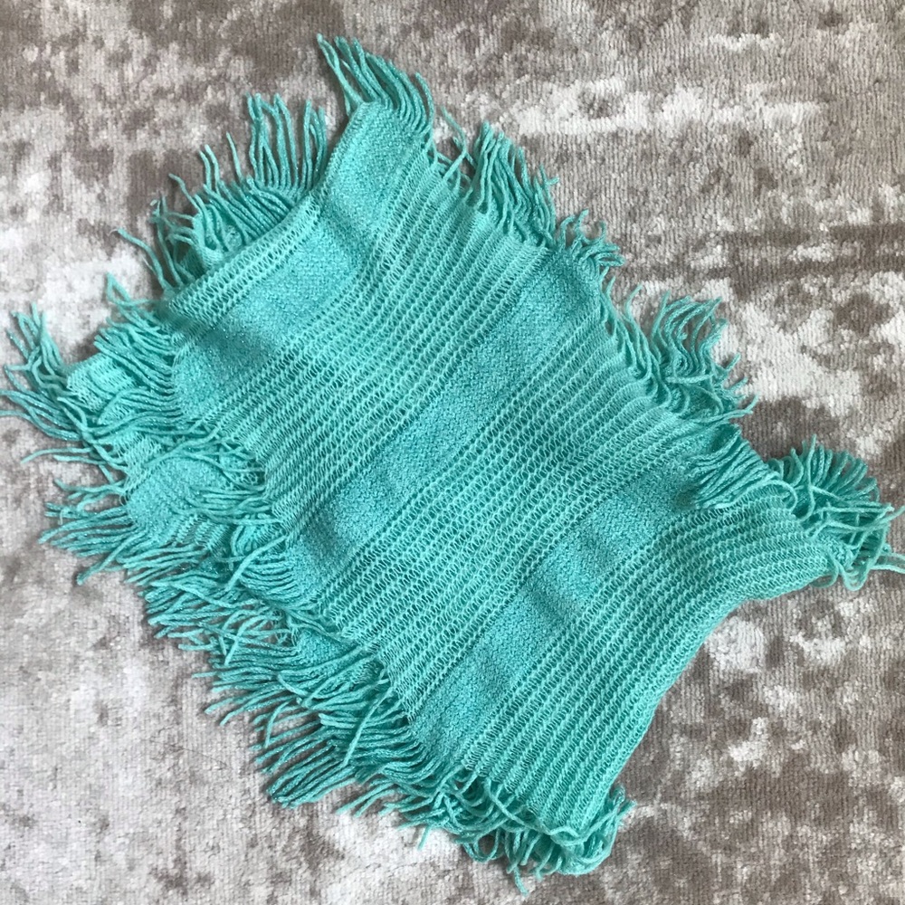 Fringe & sparkling infinity scarf